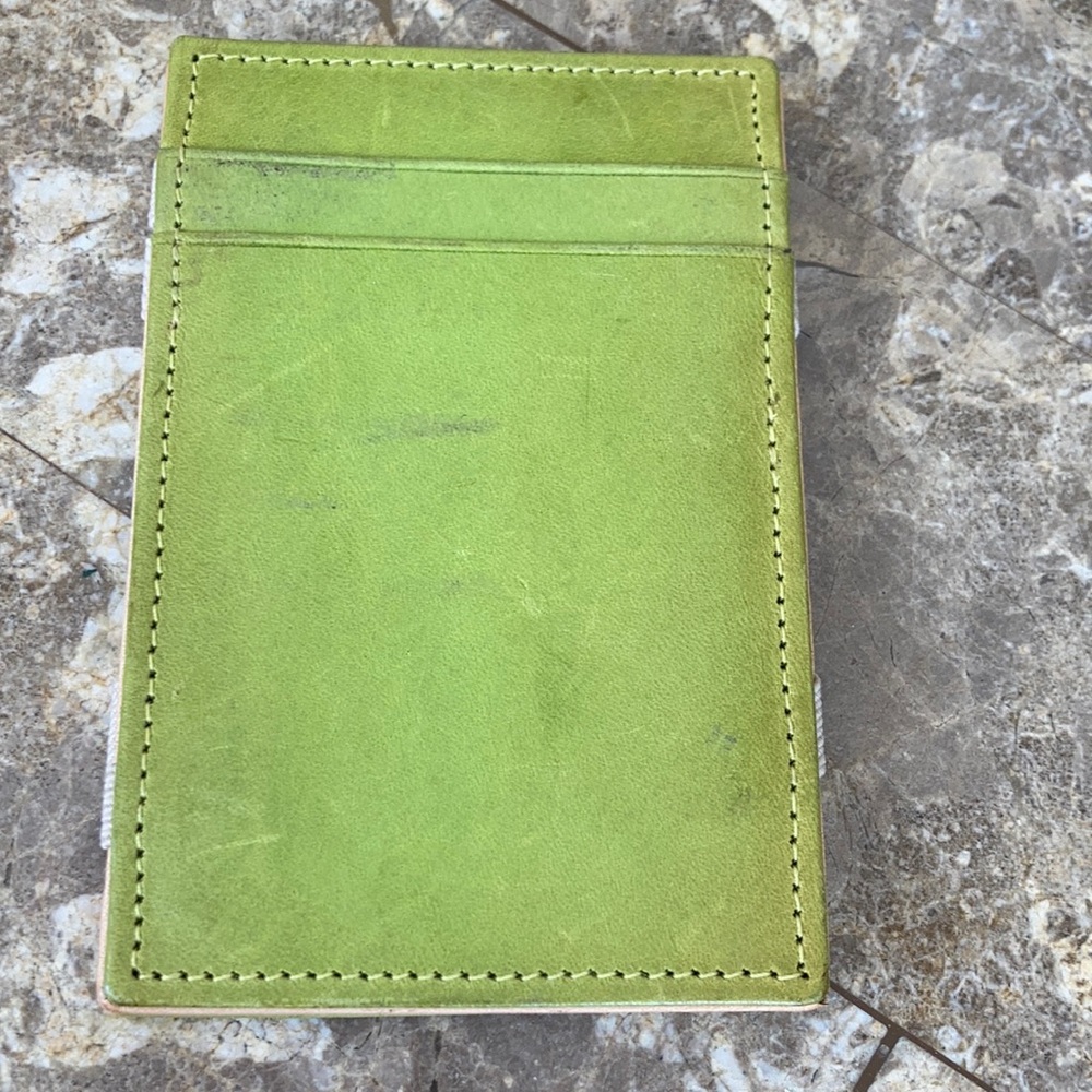 J.crew leather credit card holder.